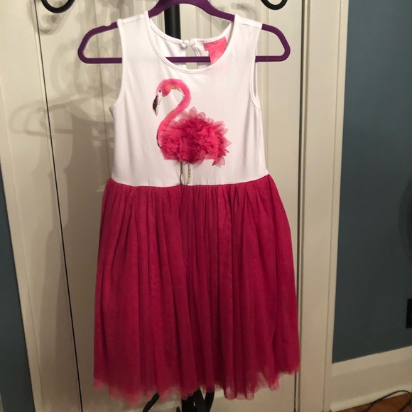 girls flamingo dress